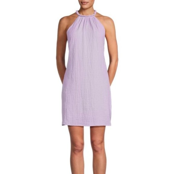 Adrienne Landau Crinkle Mini Sheath Dress - Picture 1 of 2